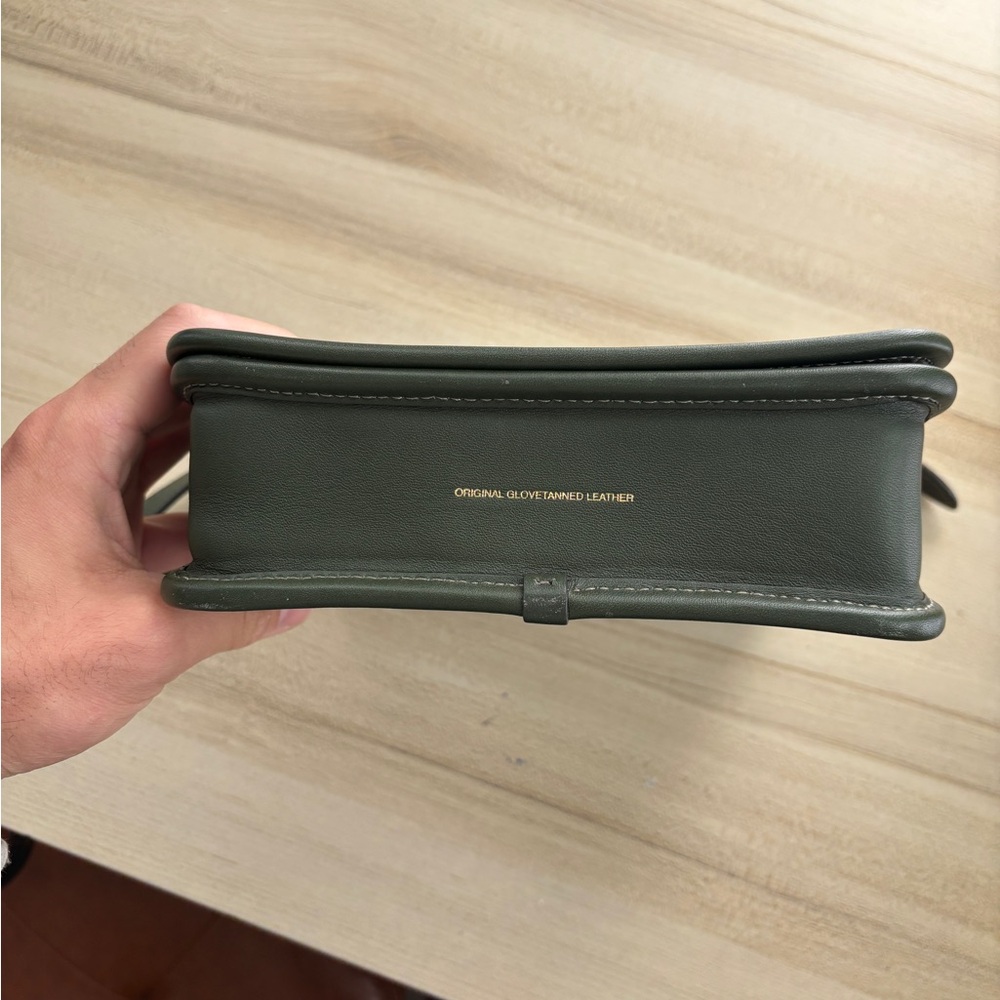 Coach Dark Green Leather Crossbody Bag - Picture 12 of 15